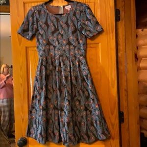 LuLaRoe Amelia dress never worn Joy vest NWT